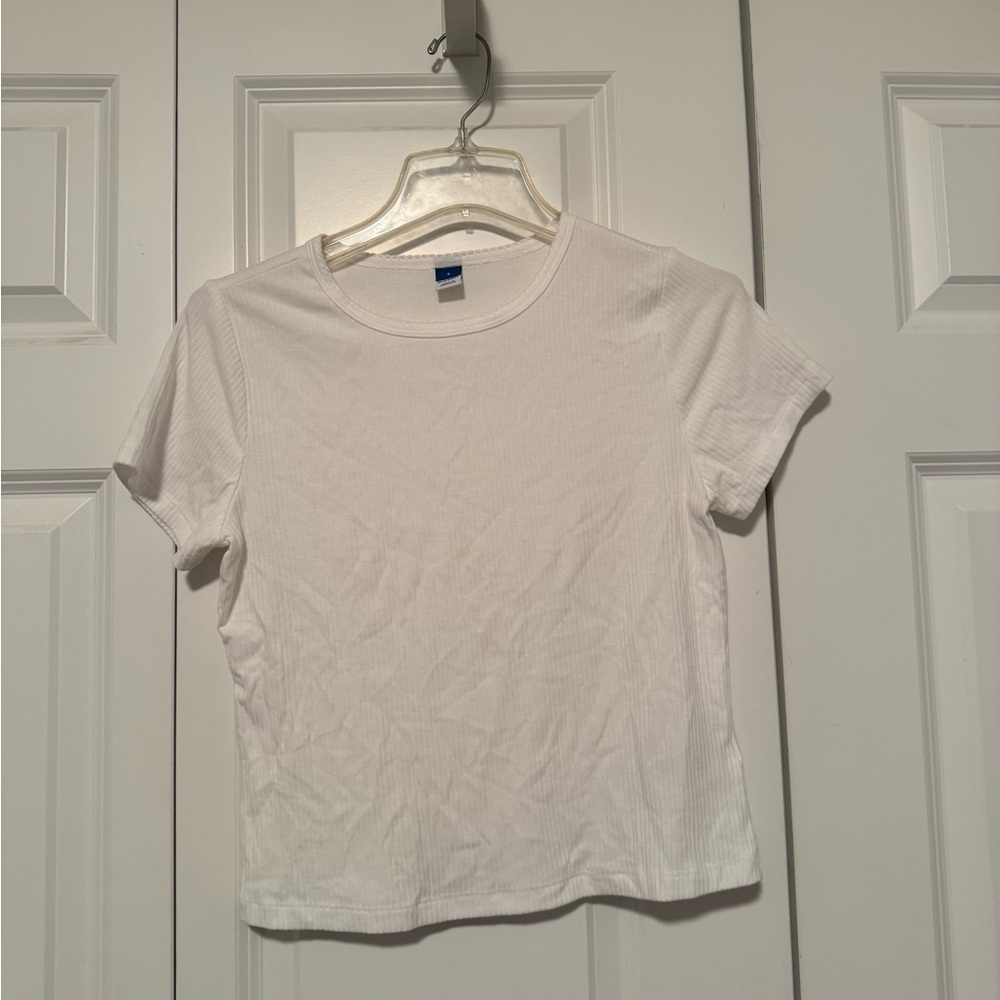Classic White Women's Top- Cropped
